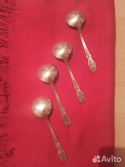 Чайные круглые ложки.Мельхиор.Кольчугино