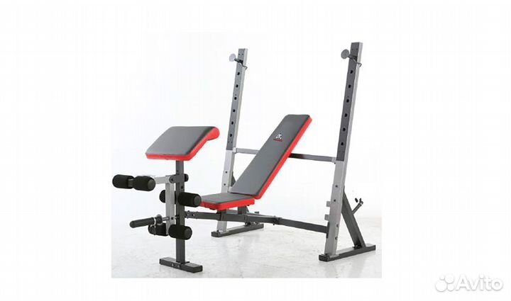 Скамья со стойками под штангу DFC D1066