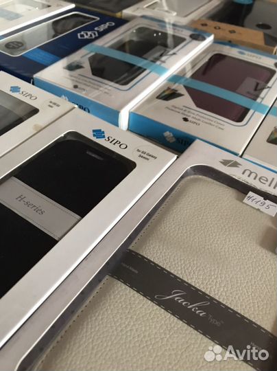 Кожаные чехлы на Samsung Galaxy (разные модели)