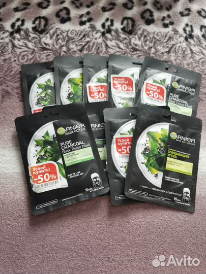 Тканевая маска для лица garnier