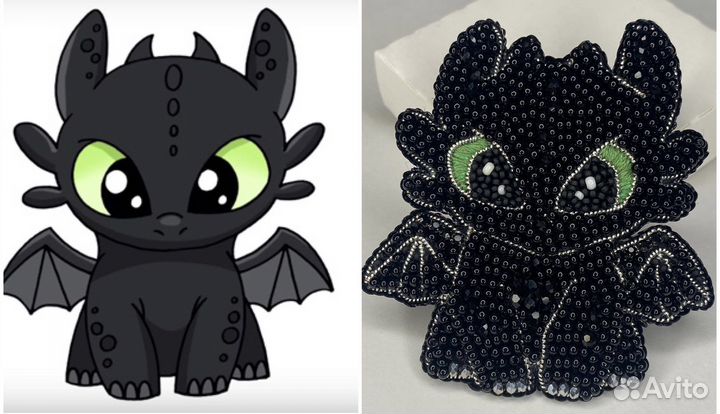 Брошь «Беззубик»