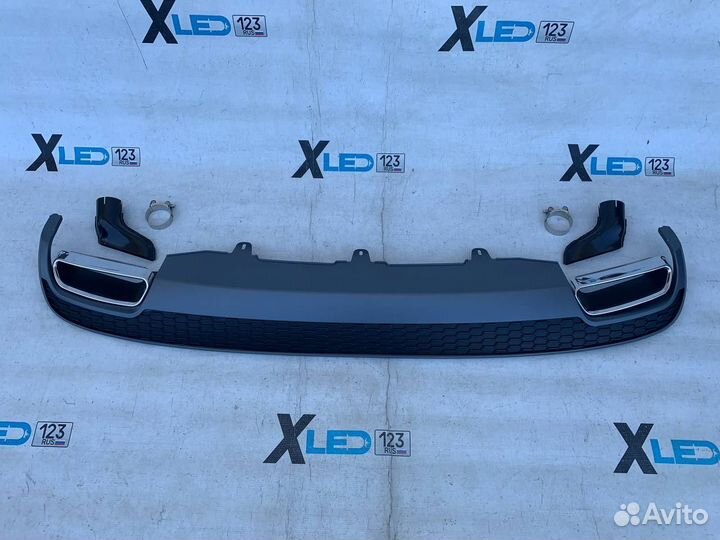 Диффузор Audi A6 C7 a6c7 S6 дорестайлинг вид реста