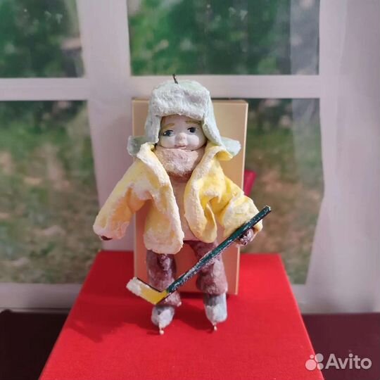 Ватные елочные игрушки СССР