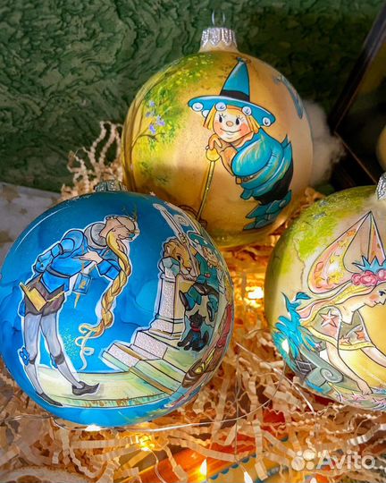 Елочные шары ручная роспись