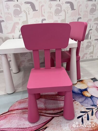 Детский стол и стулья IKEA