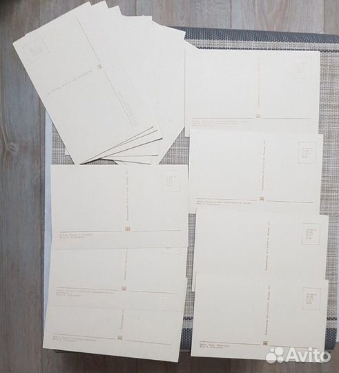 Наборы открыток вязание, города СССР, блюда