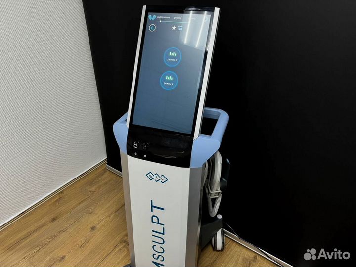 Аппарат Emsculpt электромагнитной стимуляции мышц, коррекции фигуры и обучение