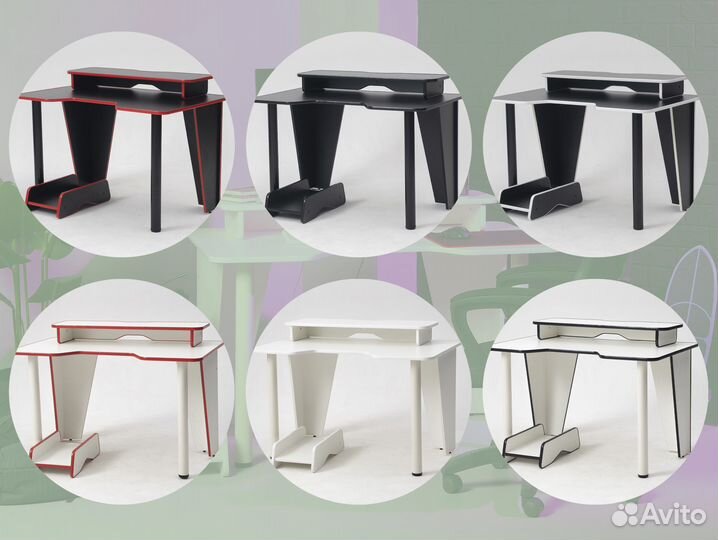 Компьютерный стол 120х73 геймерский/игровой