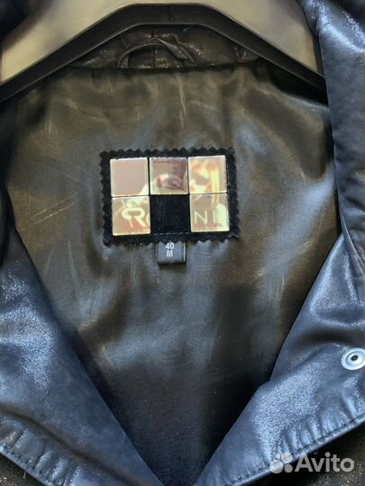 Плащ кожаный