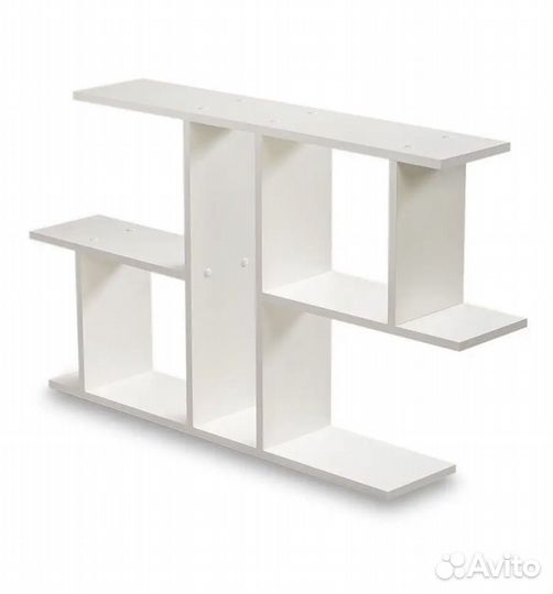 Полка настенная, навесная полка белая