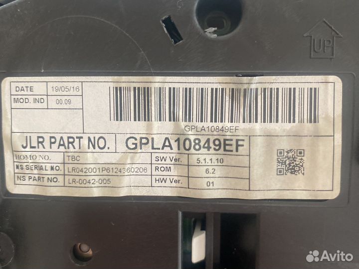 Спидометр range rover sport 2016