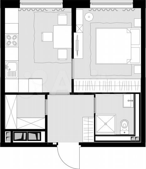 1-к. квартира, 33,3 м², 23/28 эт.