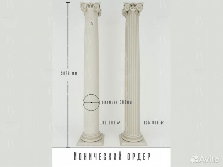 Колонна ионическая 3м