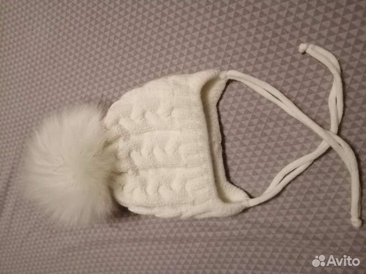 Зимняя детская шапочка из шерсти мериноса