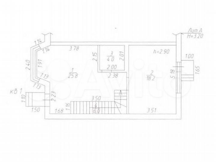 Аукцион: 2-к. квартира, 104,8 м², 1/2 эт.