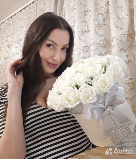 Букет из мыльных роз