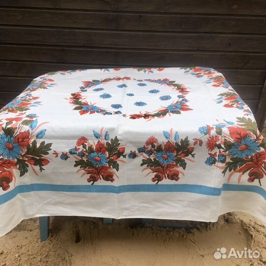 Скатерть лен жаккард СССР