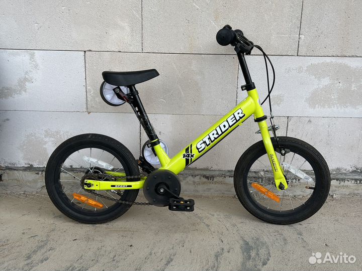 Велосипед-беговел 2в1 strider 14x