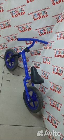 Беговел велосипед Юнитек юниор синий и61-3077