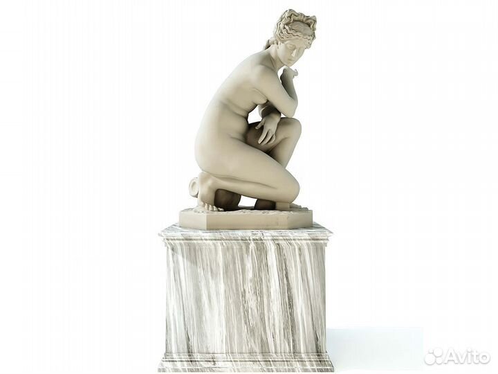 Статуя Венера на корточках 145 см