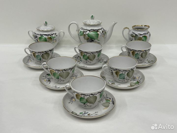 Чайный сервиз советский лфз березка