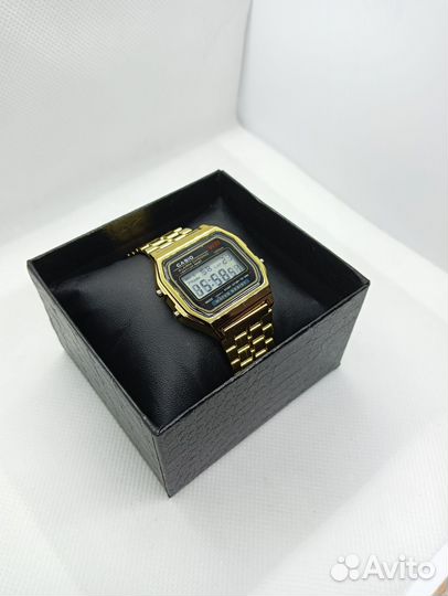 Часы casio золотистые