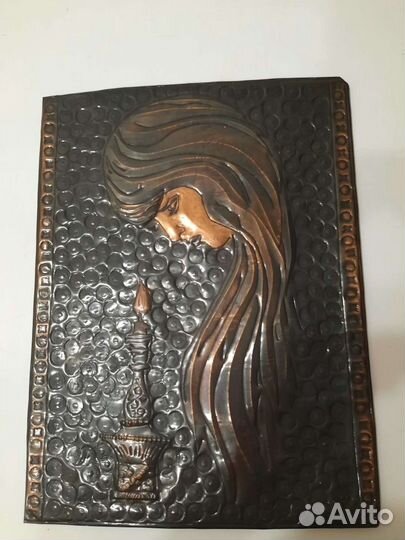 Медная чеканка СССР картины