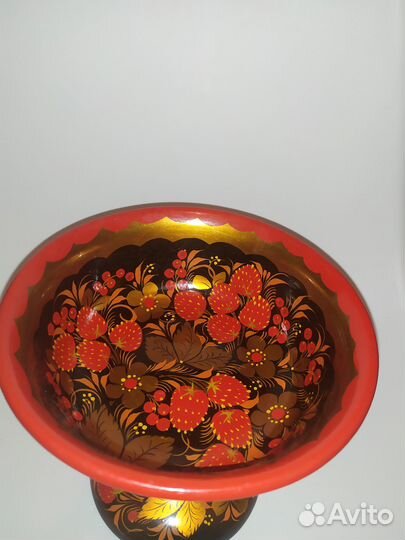 Кубок конфетница Хохлома СССР