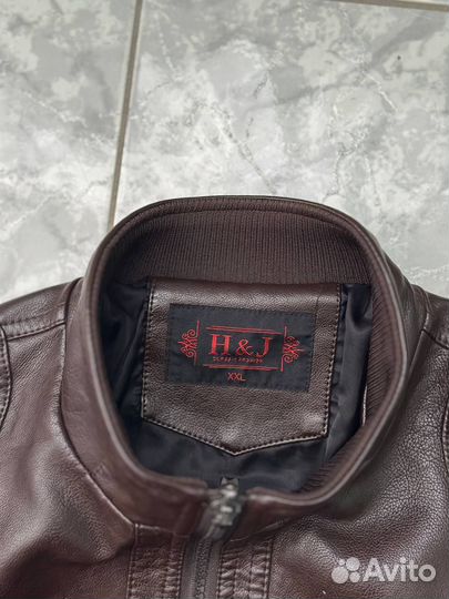 Кожаная куртка детская 146