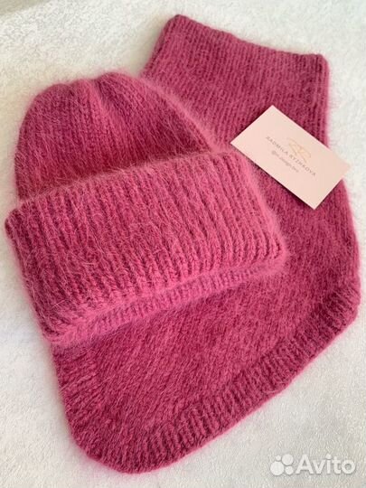 Шапка и снуд женский