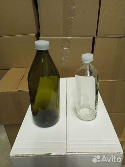 Бутылка стеклянная