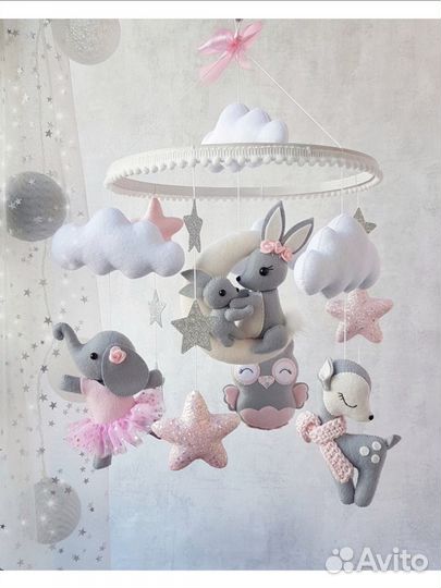 Мобиль в кроватку музыкальный