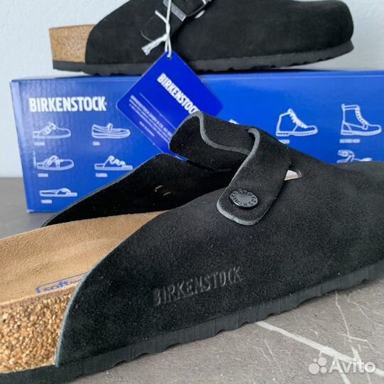 Сабо Birkenstok boston black черные