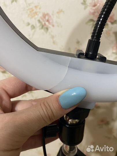 Кольцевая лампа со штативом 26см