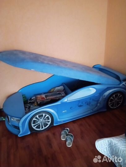 Детская кровать от 3 лет машинка