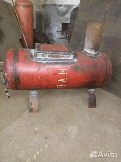Печь буржуйка с газового баллона