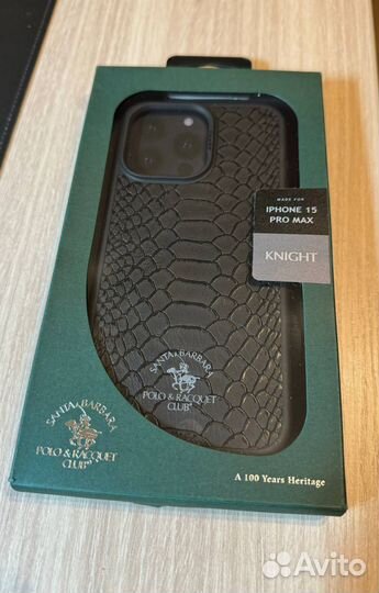 Кожаный чехол на iPhone 15 pro max