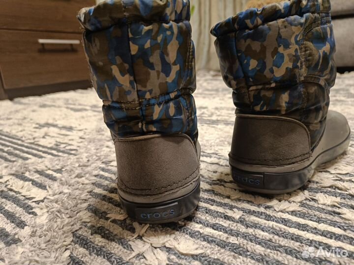 Сапожки для мальчика демисезонные Crocs размер C13