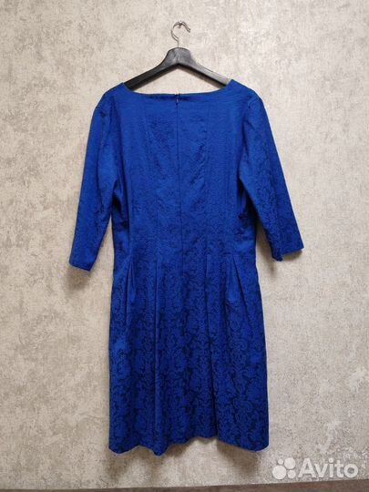 Платье синее вечернее, нарядное, на выпускной, раз