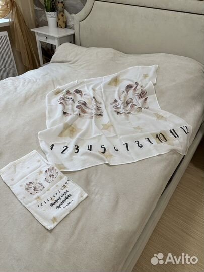 Муслиновая фотопелёнка для новорожденных, фотофон