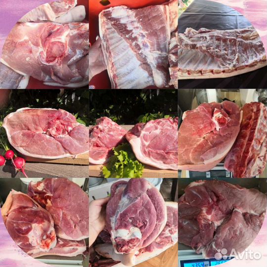 Мясо свинина, вяленые томаты, копчёности, аджика