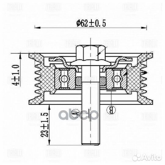 Ролик привод. ремня для а/м Hyundai ix35 (10)