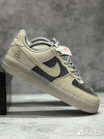 Кроссовки Nike Air Force 1 Grey Pavy (Арт.80249)