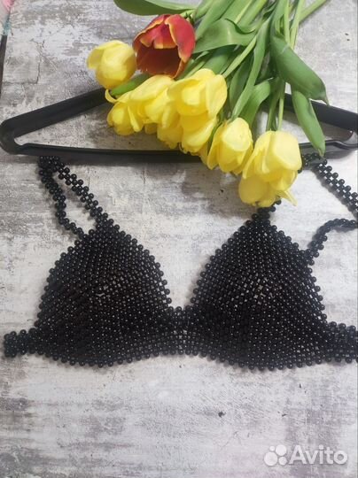 Бюстгальтер из бусин