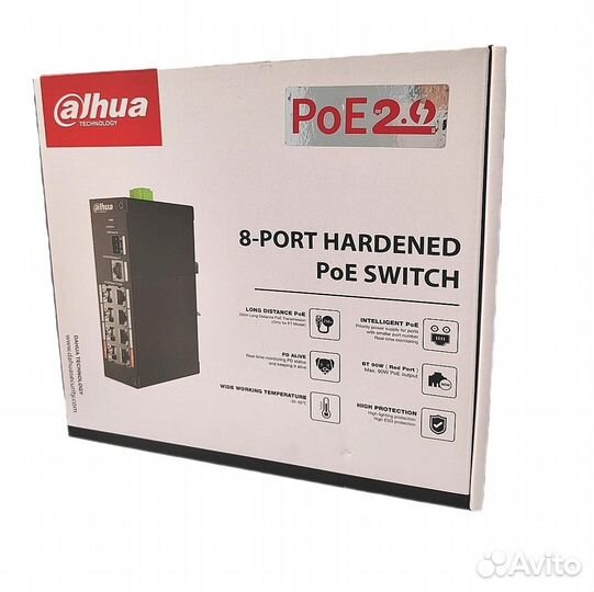 Poe коммутатор свитч Dahua DH-PFS3110-8ET-96