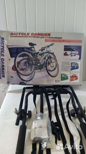 Крепление 2х велосипедов на автомобиль, новое