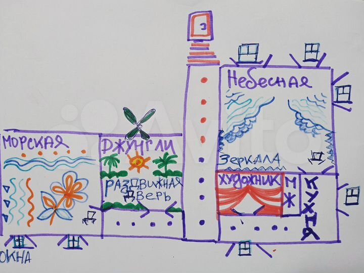 Комната 38 м² в 3-к., 1/5 эт.