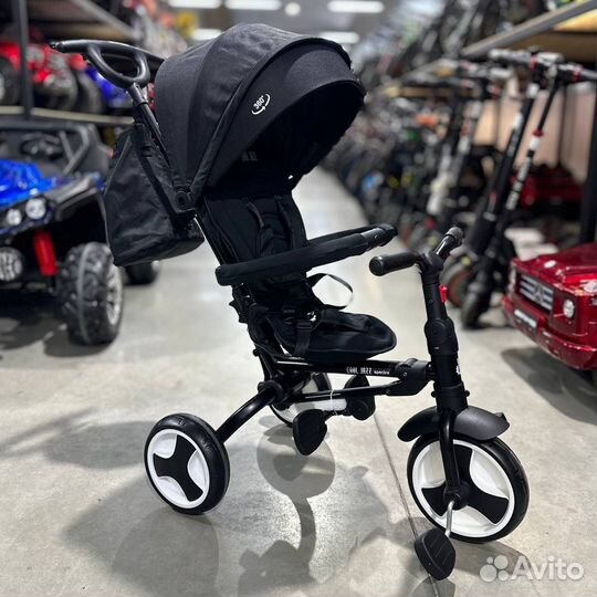 Новый трехколесный велосипед luxmom s7 черный