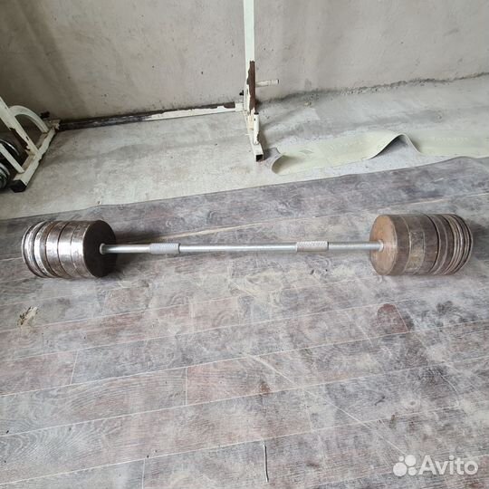 Штанга с блинами