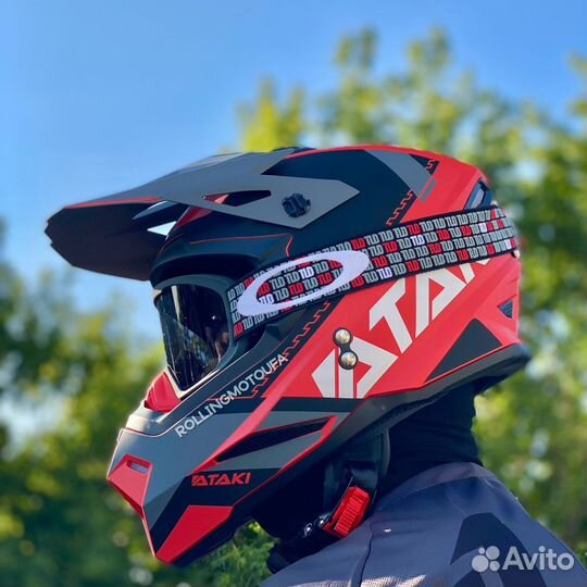 Шлем кроссовый Ataki